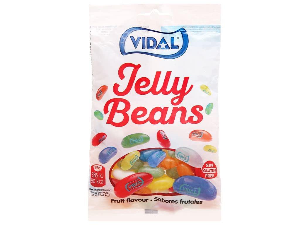 VIDAL MELLOWS Vidal Jelly Beans| Gummy candies| imported jelly beans & candies| Net Weight 100g (Pack of 2)