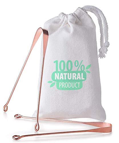 Daksh-e-store The Dirt All Natural Antimicrobial copper tongue cleaner - Plastic Free Pure Copper Tongue Cleaner | Flexible Dental Tongue Scraper to copper tongue cleaner for adults