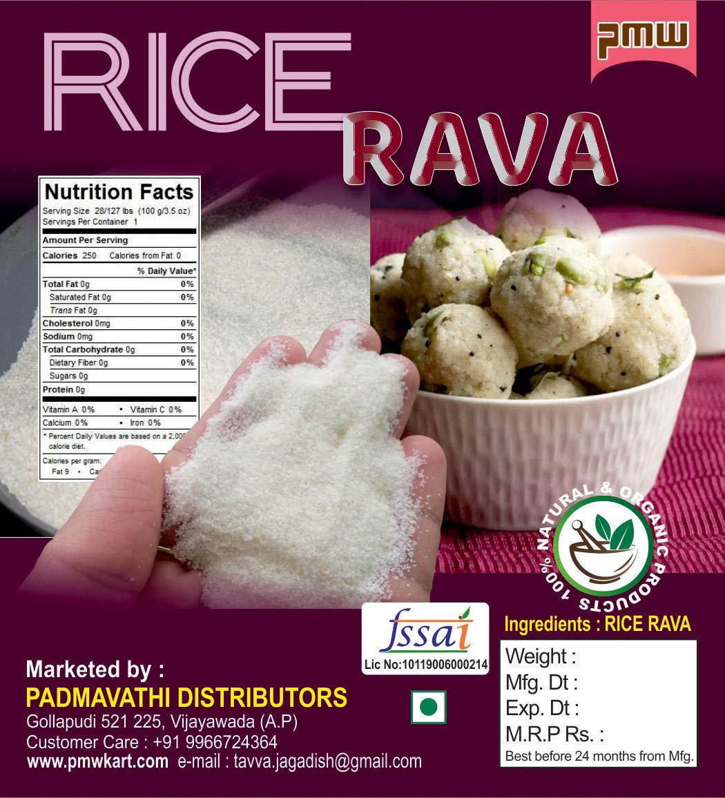 Pmw Pmw - Grade A Quality - Rice Rava - Biyyam Rava - Chawal Ravva - 1 Kg