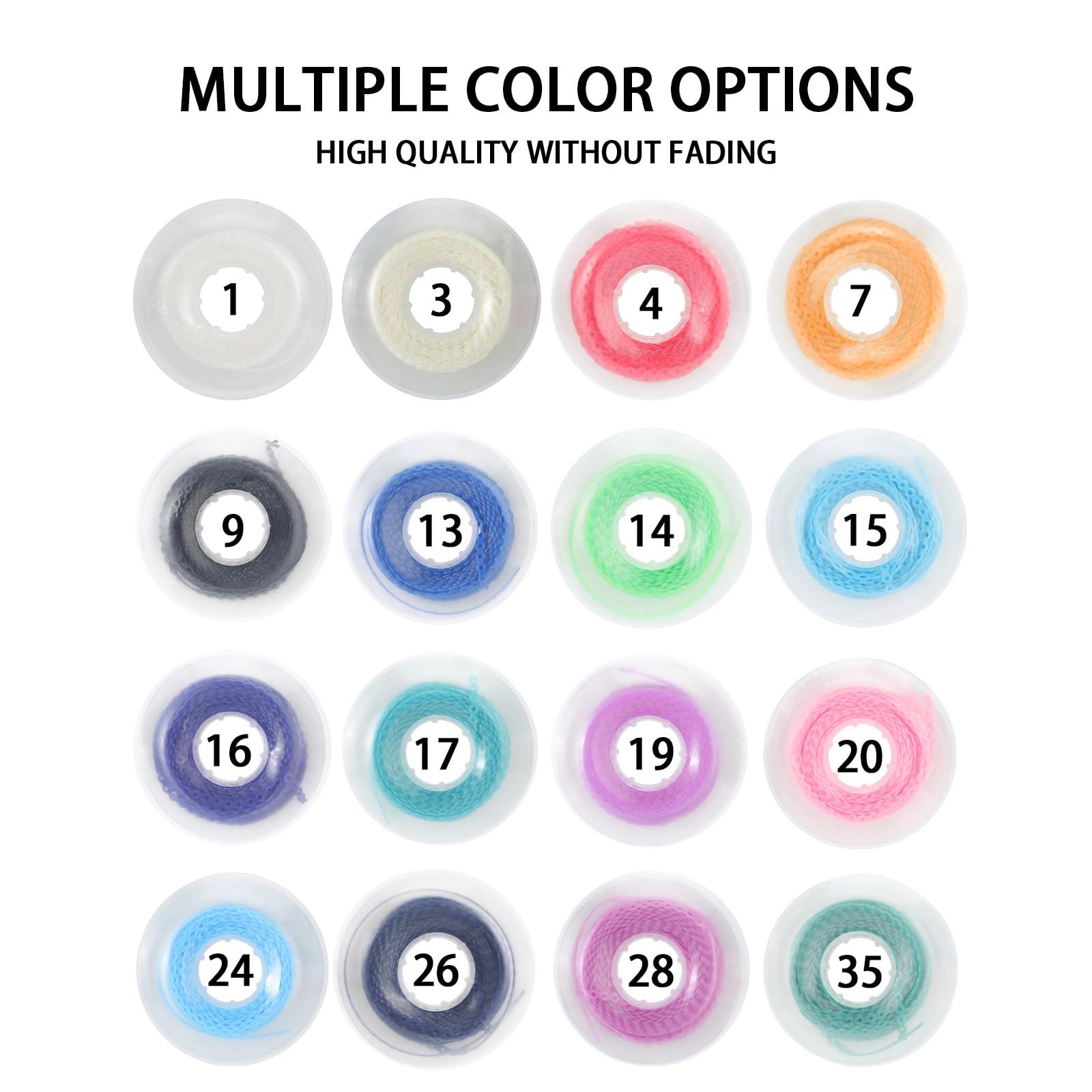 faruijie Colourful Dental Orthodontic Elastic Rubber Band Power Chain for Braces Short Long Continuous Sizes Orthodontic Treatment 1 pc (Long, Navy blue)