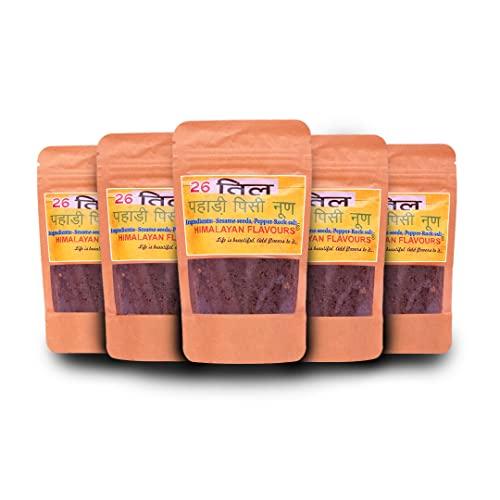 HIMALAYAN FLAVOURS HIMALAYAN FLAVOURS, Organic Himalayan Flavored Salt Handmade On SilBatta - Till (Pack of 5)