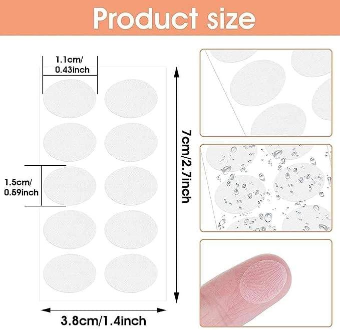 BIRZAR Birzar Ear Lobe Support Patches, Earring Support Patches Large Earrings Support Sticker Reduces Strain Ear Patches for Men Women Long Time Wear Earrings. (40 pcs patches)
