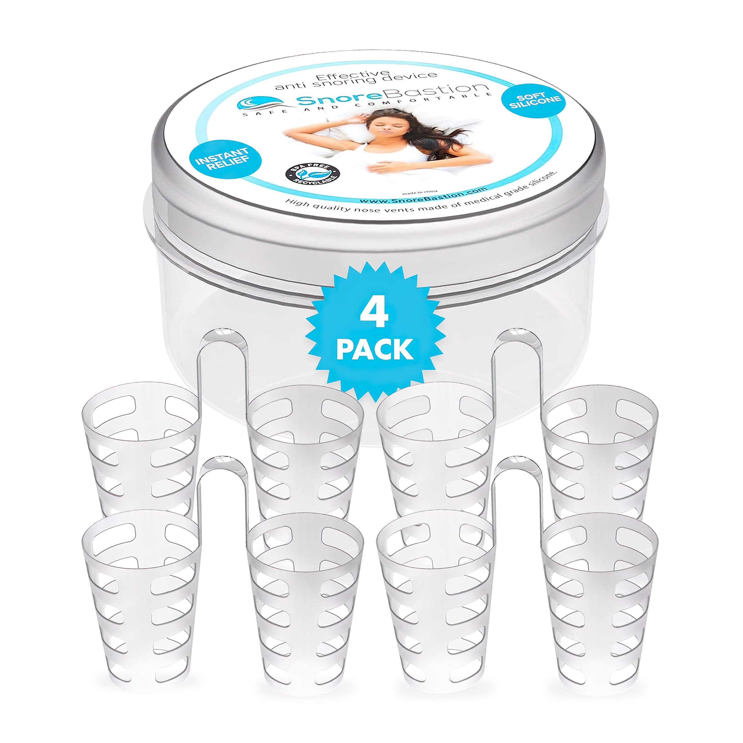 Snore Bastion Anti Snoring Devices by Snore Bastion - All ONE Size (L) Large - Nasal Dilator - Snoring Nose Vents - Snoring Solution - Medical Grade Silicone Snore Stopper - Stop Snoring
