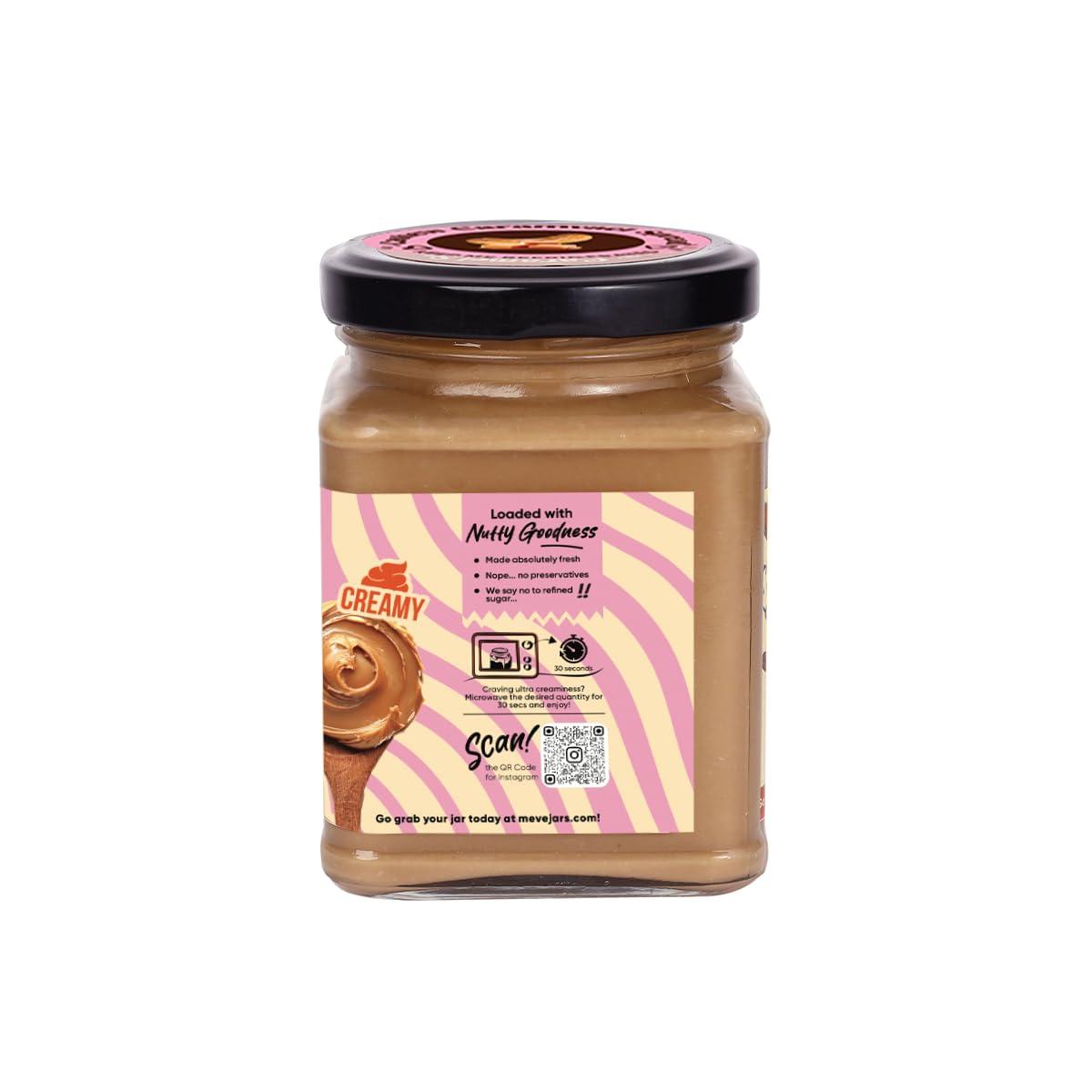 Meve Jars Meve Jars - Cashew Caramel Hazelnut Spread | 230g | No Preservatives | Gluten Free | High in Protein (Creamy)