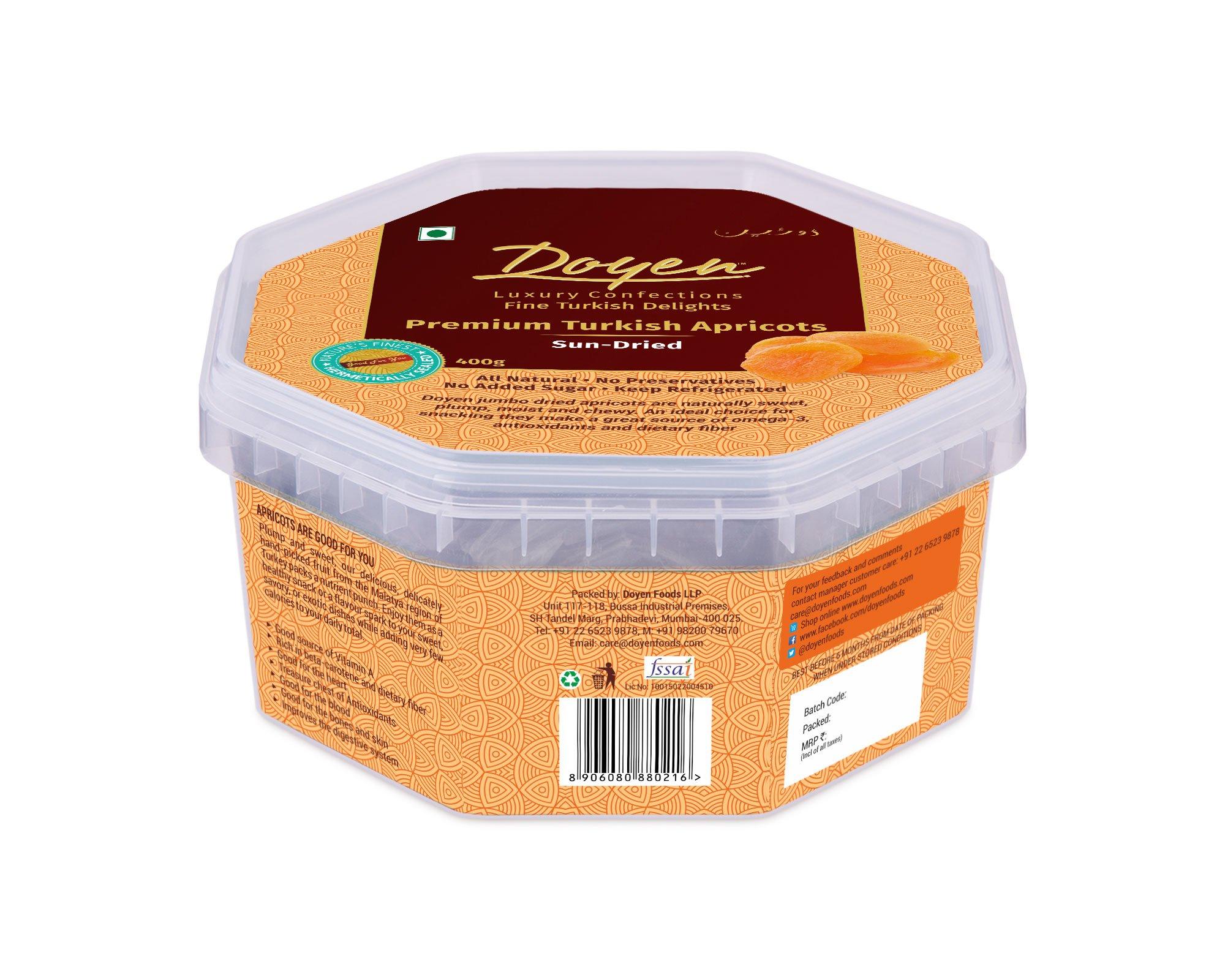 Doyen Turkish Premium Dried Fruits Combo Saver Pack - Large Size Figs (Anjeer) and Apricots From Turkey (Combo Pack)