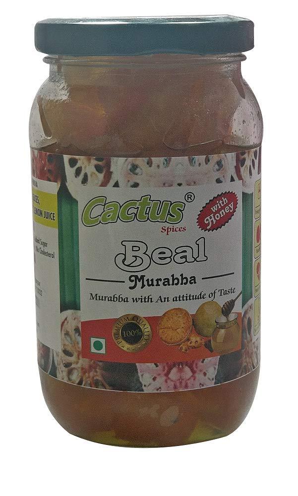 CACTUS SPICES Cactus Spices Homemade Bael Murabba with Row Forest Honey 450 G