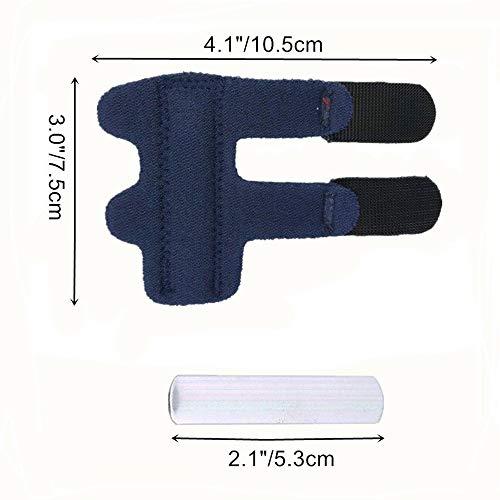 SUPRBIRD Suprbird Finger Brace, 2PCS Trigger Finger Splint/Finger Straightening Brace/Trigger Finger Brace,Adjustable Fixing Belt with Built-in Aluminium Support for Finger Tendon Release & Pain Relief