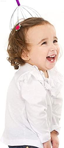 RONFILD RONFILD Manual Head Scalp Massage's Claws ,Wooden Handles,12 Steel Wire Head Massager (Pack -1), Home Massage Relax - Massage The Acupuncture Points on The Head or Body