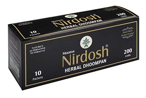 Nirdosh Nirdosh Herbal Dhoompan (Without Filter) 100% Made Up from Organic Ingredients (Pack of 2) 40 Beedi