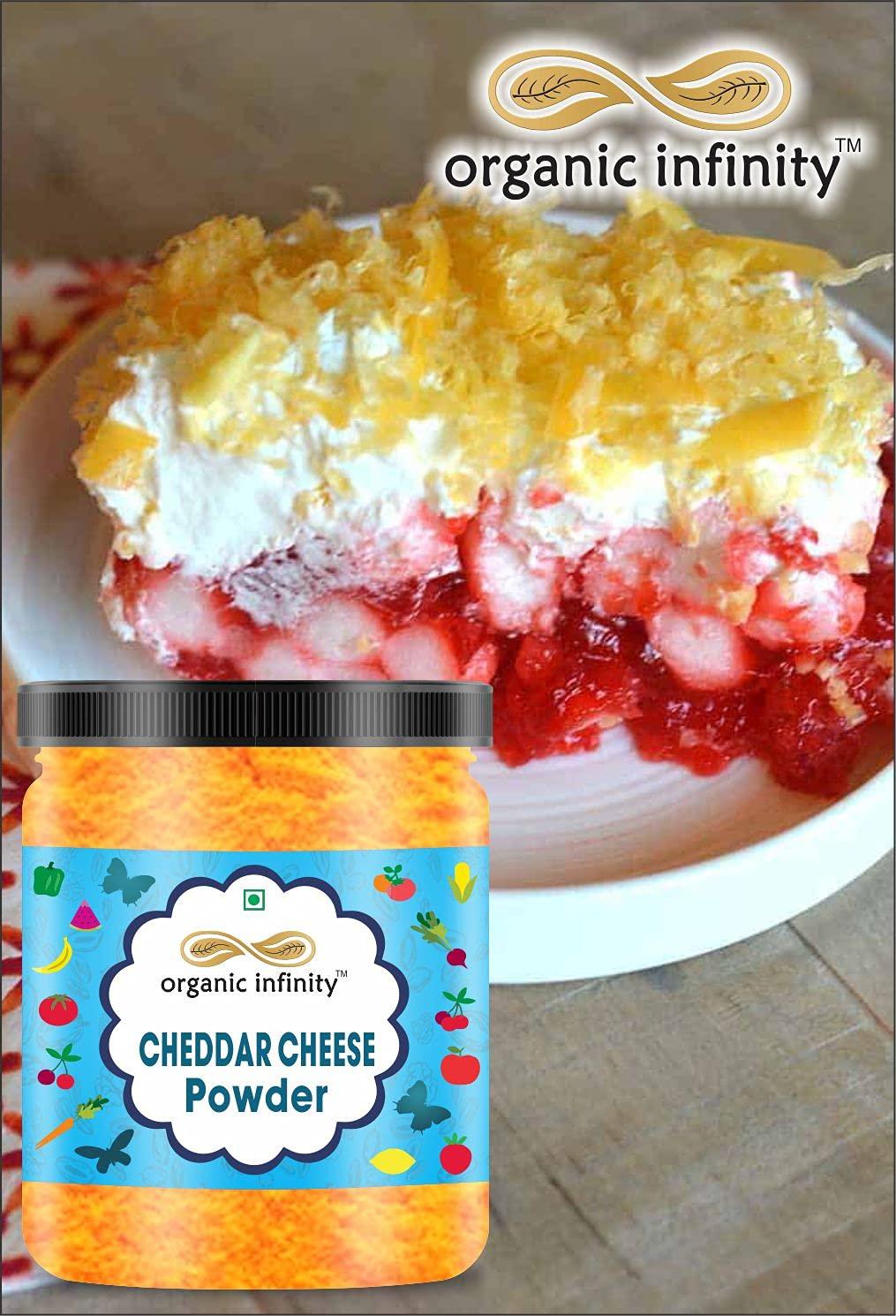 organic infinity Organic Infinity Cheddar Cheese Powder | Cheese Powder for Popcorn - 200 GM By Organic Infinity