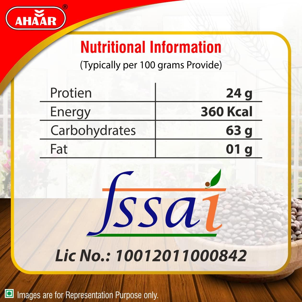 Ahaar Ahaar Black Masoor Dal 1Kg | Kali Masoor Dal Whole