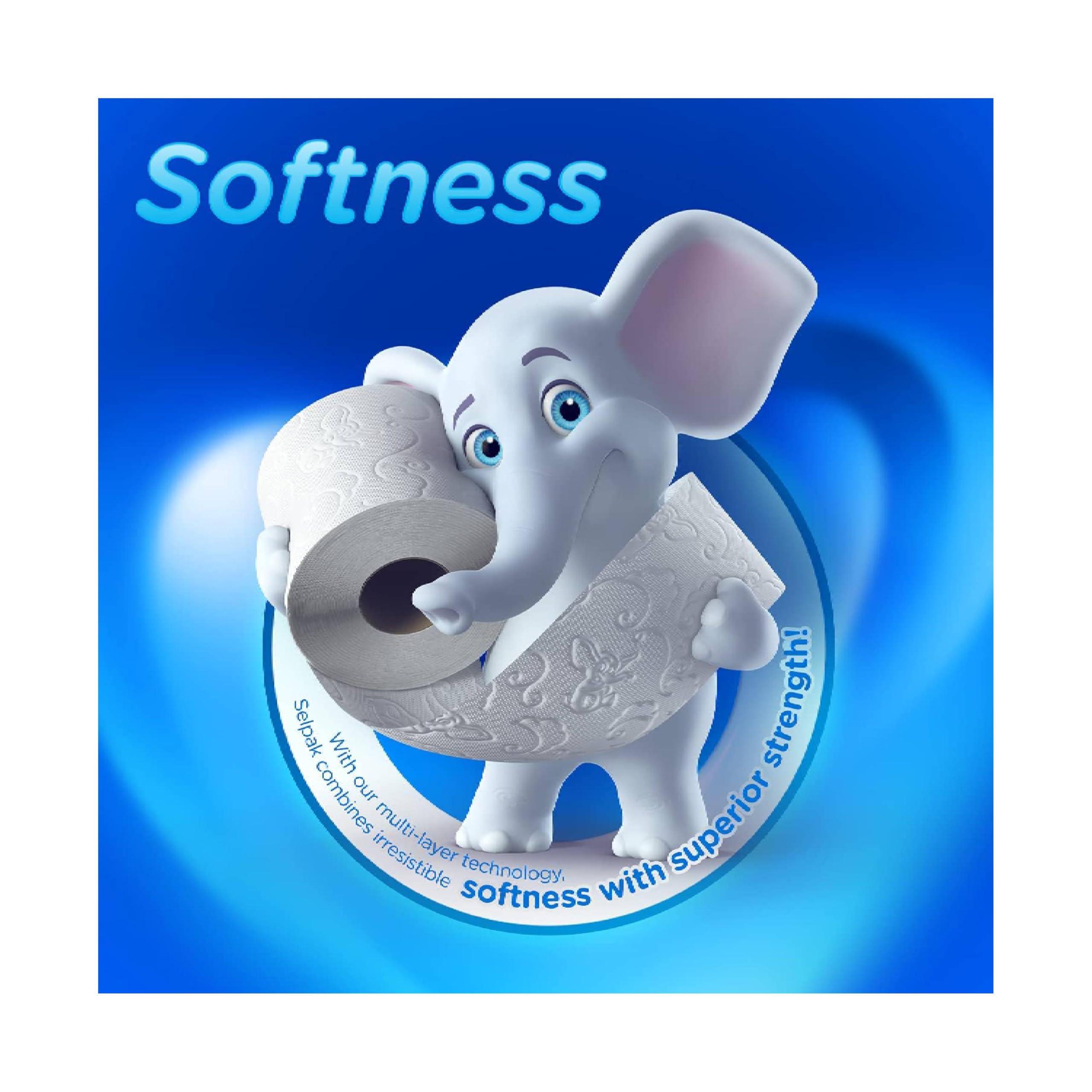 SELPAK SELPAK Comfort Extra Strong Toilet Roll 2 Ply 4 Roll White