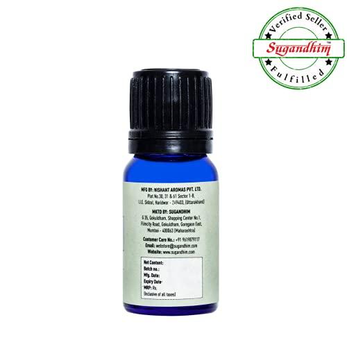 Sugandhim Sugandhim Multipurpose Aroma Oil Blaze, 1 x 10ml, Natural Oil, Imparts Freshness In Bedroom Living Room Study Office & Other Spaces,