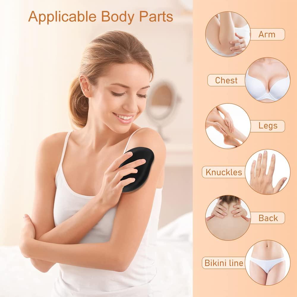 Eaaglo Eaaglo Crystal Hair Eraser For Women And Men,Magic Crystal Hair Remover Painless Exfoliation Hair Removal Tool For Arms Legs Back,Washable Crystal Epilator Without Shaving For Smooth Skin Effect Gifts