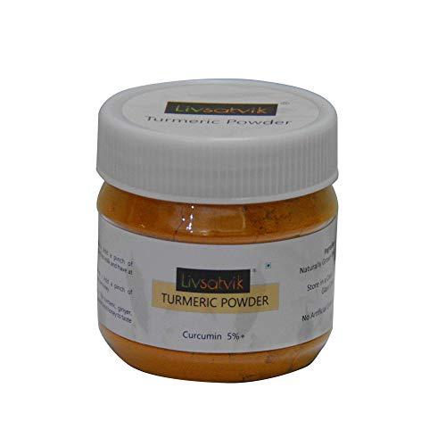 Livsatvik Livsatvik Turmeric Powder, High in Curcumin Content; More Than 5% | Organically Grown Waigon Haldi Powder, 50g
