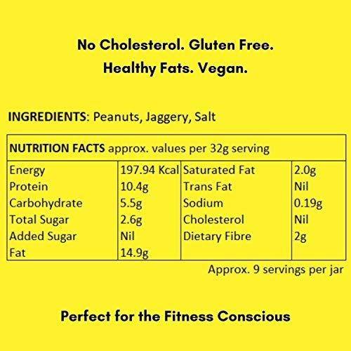 Happy Jars Happy Jars Jaggery Crunchy Peanut Butter (290g) | High Protein | 100% Java Peanuts | Organic Jaggery | Natural Ingredients | No Refined Sugar