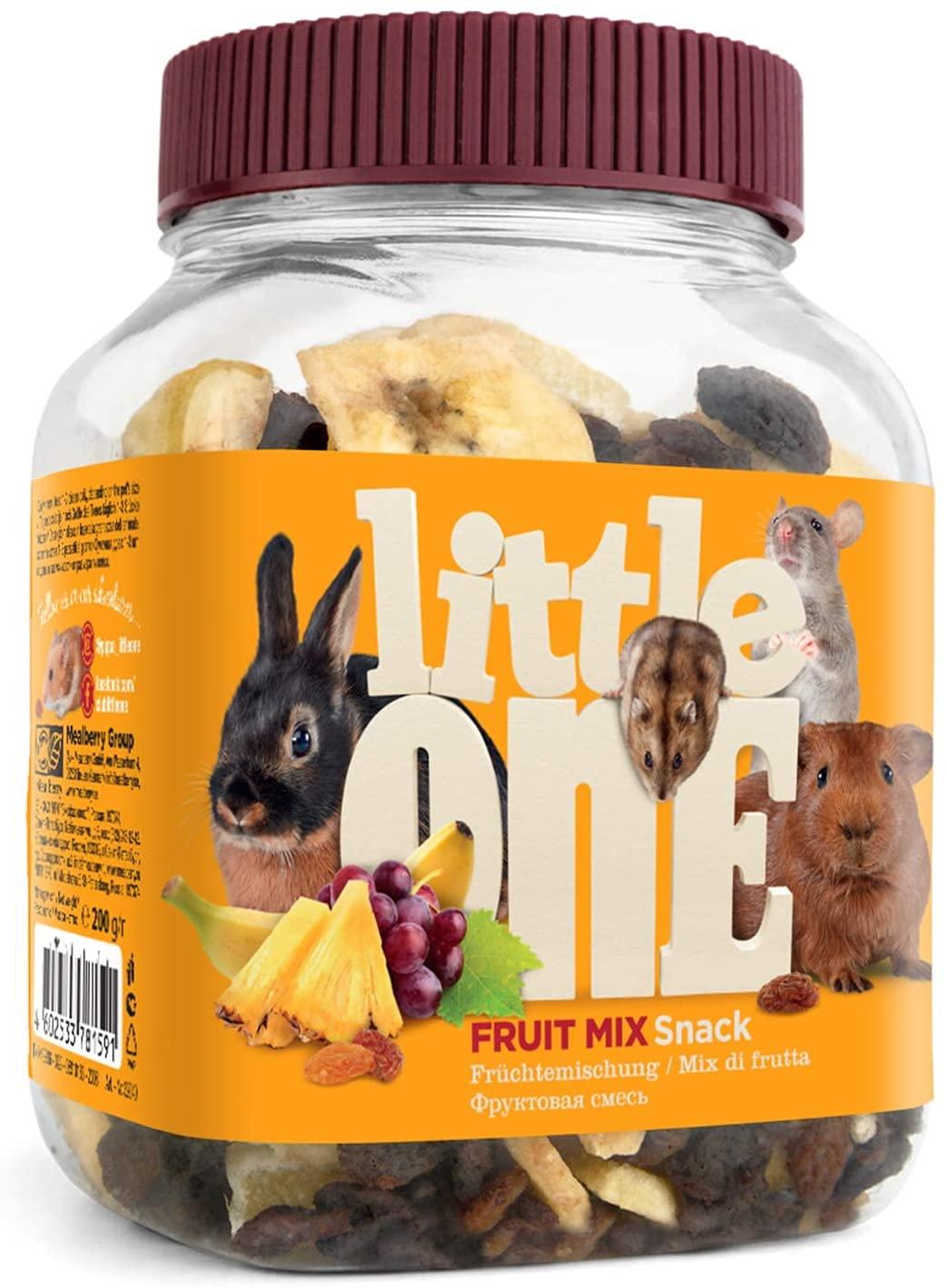 PETS EMPIRE PETS EMPIRE Little One Snack of Small Animal & Mammals 200g | Mix Fruit Flavor | Vitamins & Nutrients | Small Pet Food | for All Small Mammals | Vegetarian Food for Rat, Rabbit, Guinea Pigs