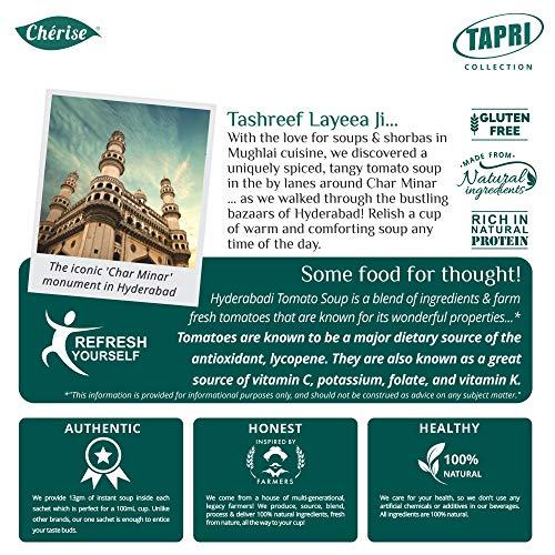 Cherise Cherise Tapri Premium Hyderabadi Tomato Soup Premix, 13 g x 7 Sachets (Pack of 2)