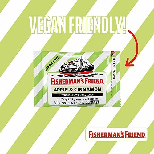 Fisherman's Friend Fisherman's Friend Sugar Free Mouth Freshener - Apple & Cinnamon - Fresh and Fruity Lozenges 25g (Pack of 24)
