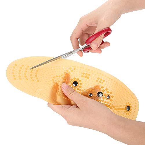 Liujaos 1 Pair Acupoints Reflection Cutable Magnetic Insole, Breathable Acupressure Magnetic Massage Insoles, for Relieve Fatigue for Promote(41-45 Yards)