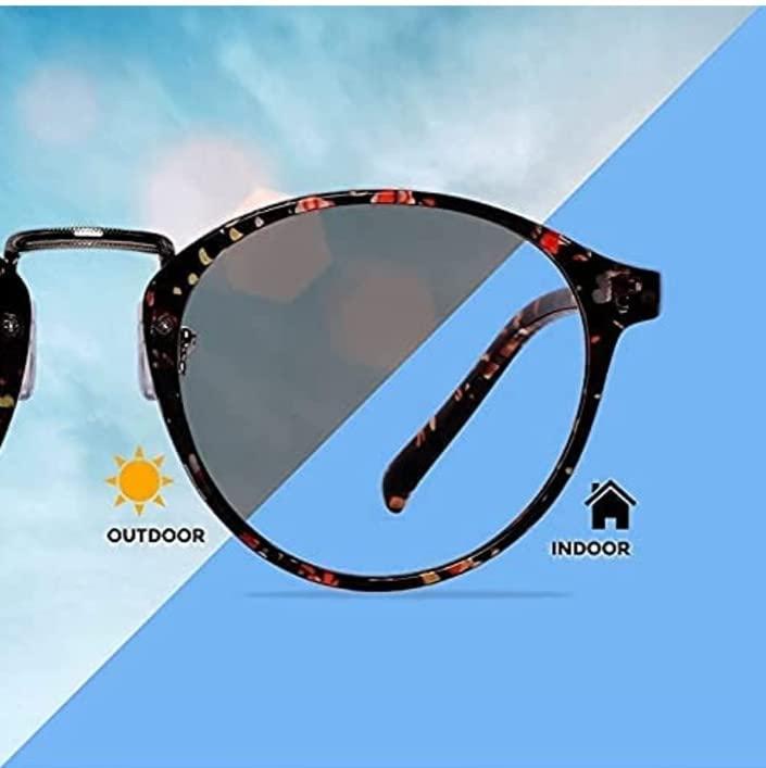 Zaveri Optic Zaveri Optic Bifocal Reading Glasses Photochromic Non Anti Glare For Men Women Power Available 1.00 1.25 1.50 1.75 2.00 2.25 2.50 2.75 3.00 Silver Avaitor (Distance plano/Reading+2.00)