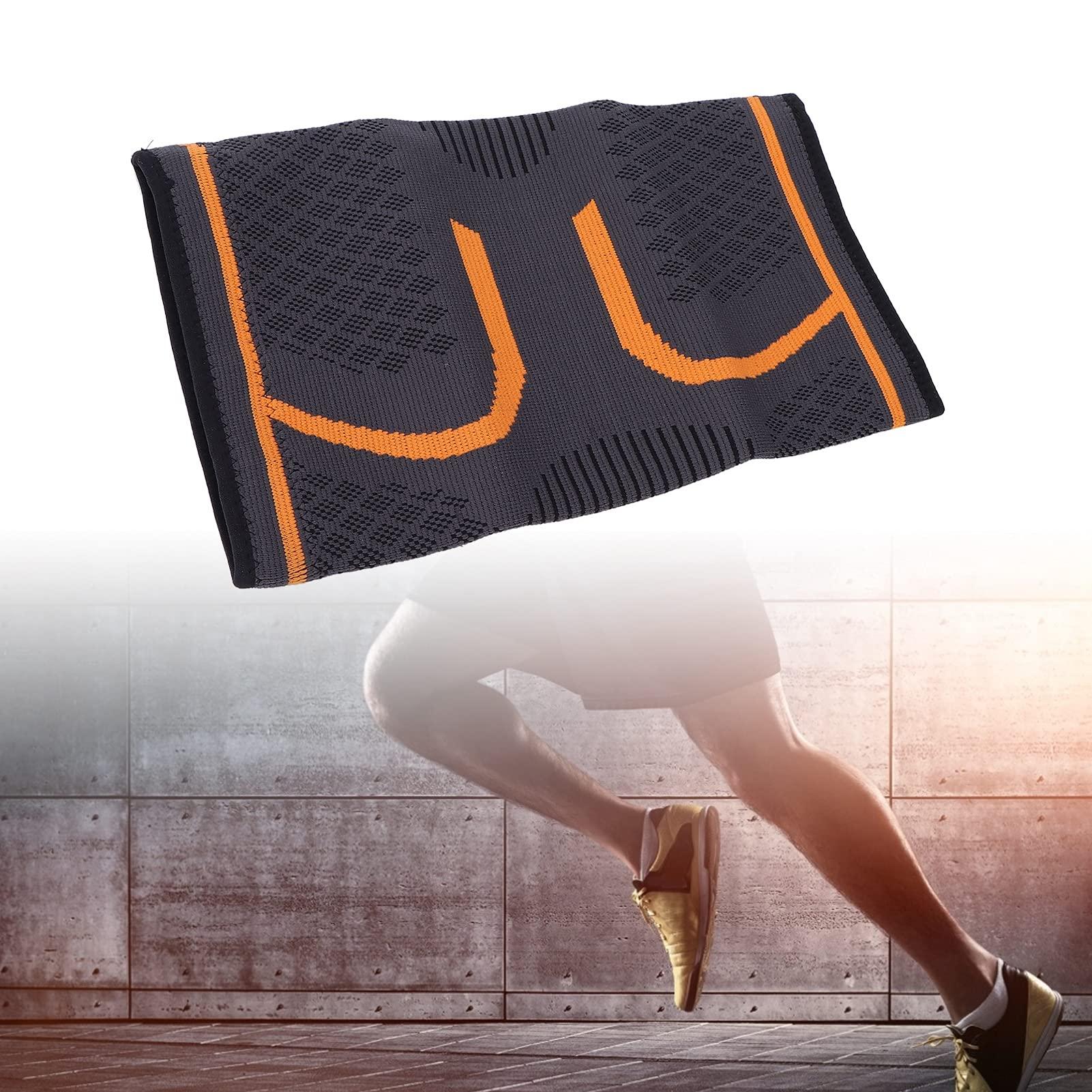 Crisist Knee Brace, Good Support Knee Support Braces Avoid Sliding for Running for Horseback Riding for Hiking for Playing Basketball(L)