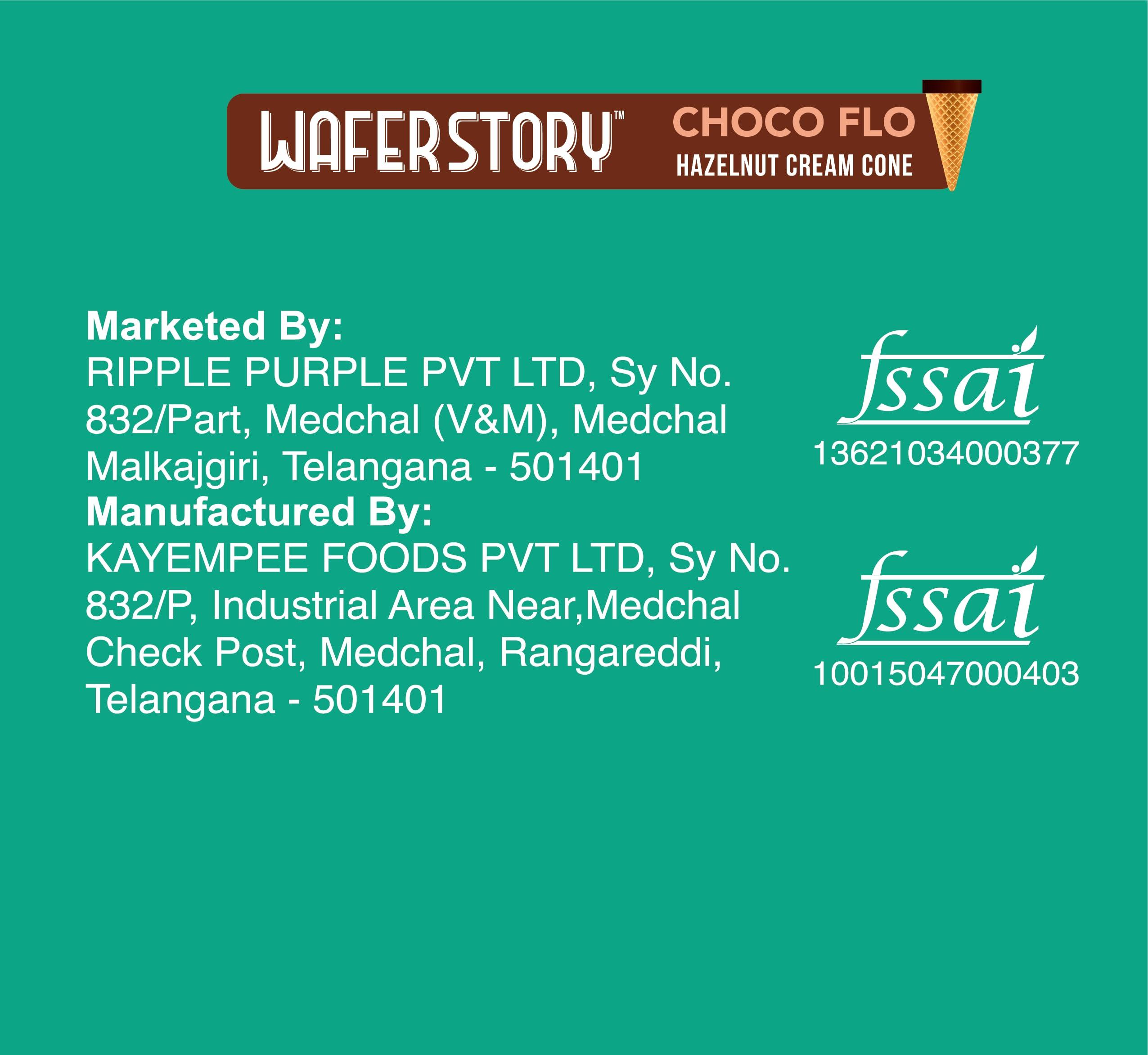 Wafer Story Wafer Story Choco Flo Cone | HazelWaffle cones (Pack of 30)