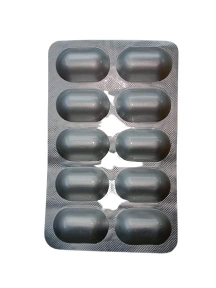 Generic H-CALVI-K2 Tablets | Calcium Carbonate, Vitamin K2-7, Magnesium, Vitamin D3 & Zinc Tablets | 1 X 10 Tablets | Pack of (5)