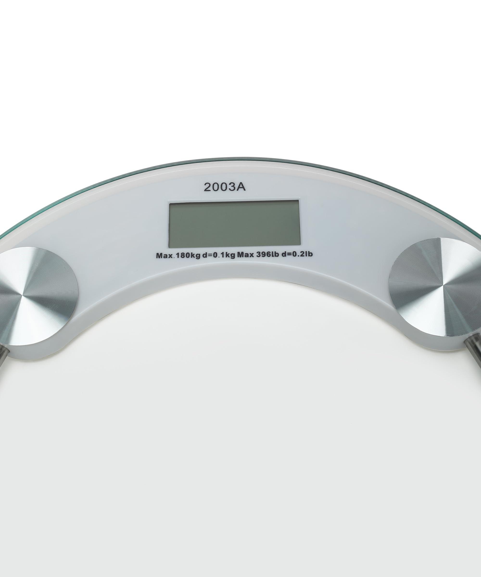 MCP MCP Digital Glass Weighing Machine: Personal Weight Scale For Home Use (Transparent), Max 180 Kg