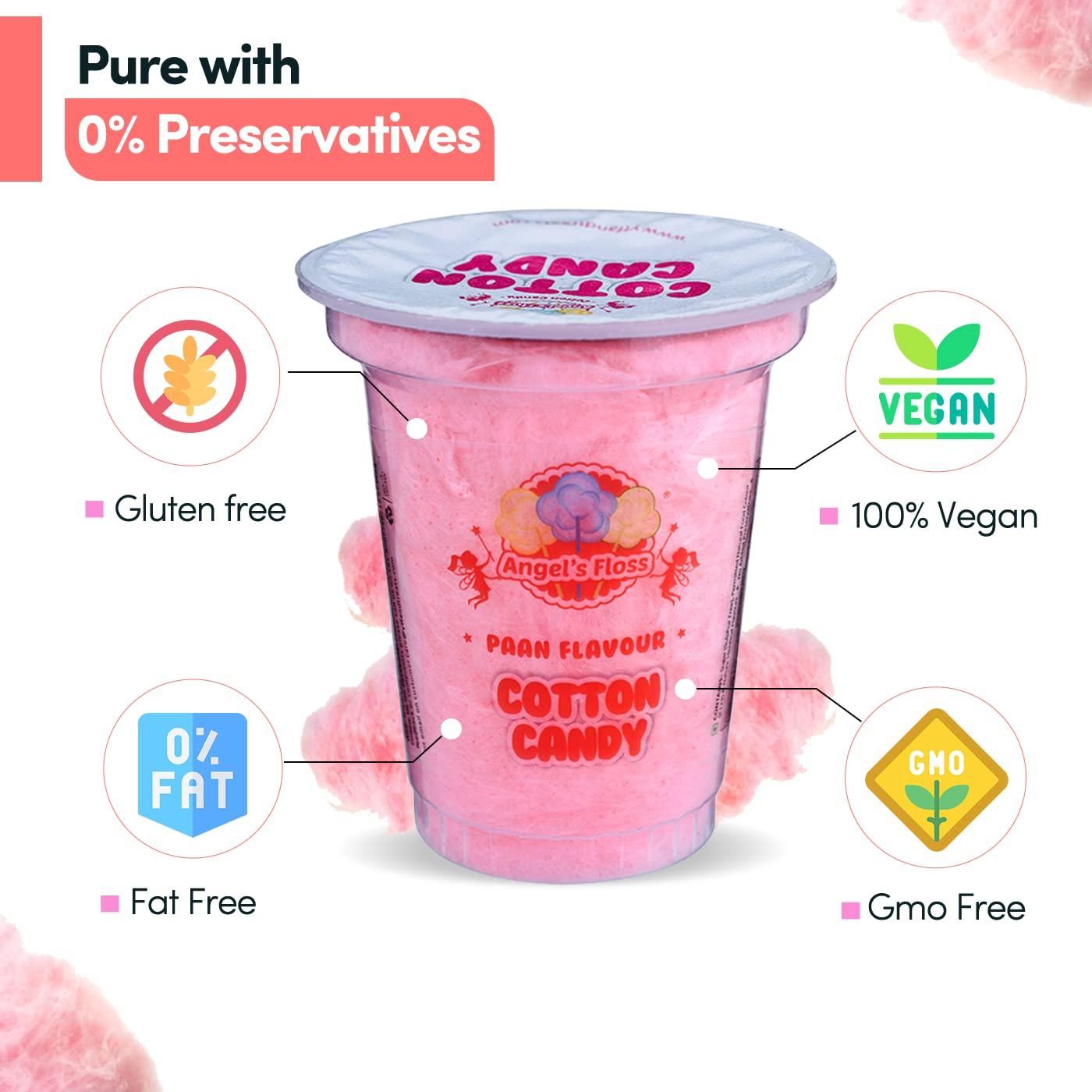 Angels Floss Angels Floss Cotton Candy's / Candy Floss / Buddhi Ke Baal - Paan Flavour (12 GMS Each, Pack of 12 Units)