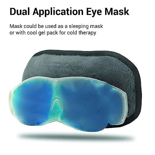 VALKYRIE VALKYRIE Cooling Gel Relaxing Eye Sleep Mask for Dark Circles, Dry Eyes, Cooling Eyes, Pain Relief, Redness, Eye Patches, Sleeping Cool Pad Suitable for All Family Members Sleeping Mask