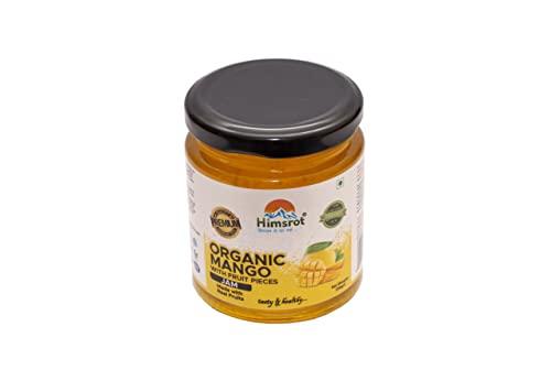 Himsrot Himsrot Organic Mango Fruit Jam with Fruit Pieces | Organic Mango Jam with Mango Fruit Pieces For Breakfast | No Added Preservatives & Colors - 250gm