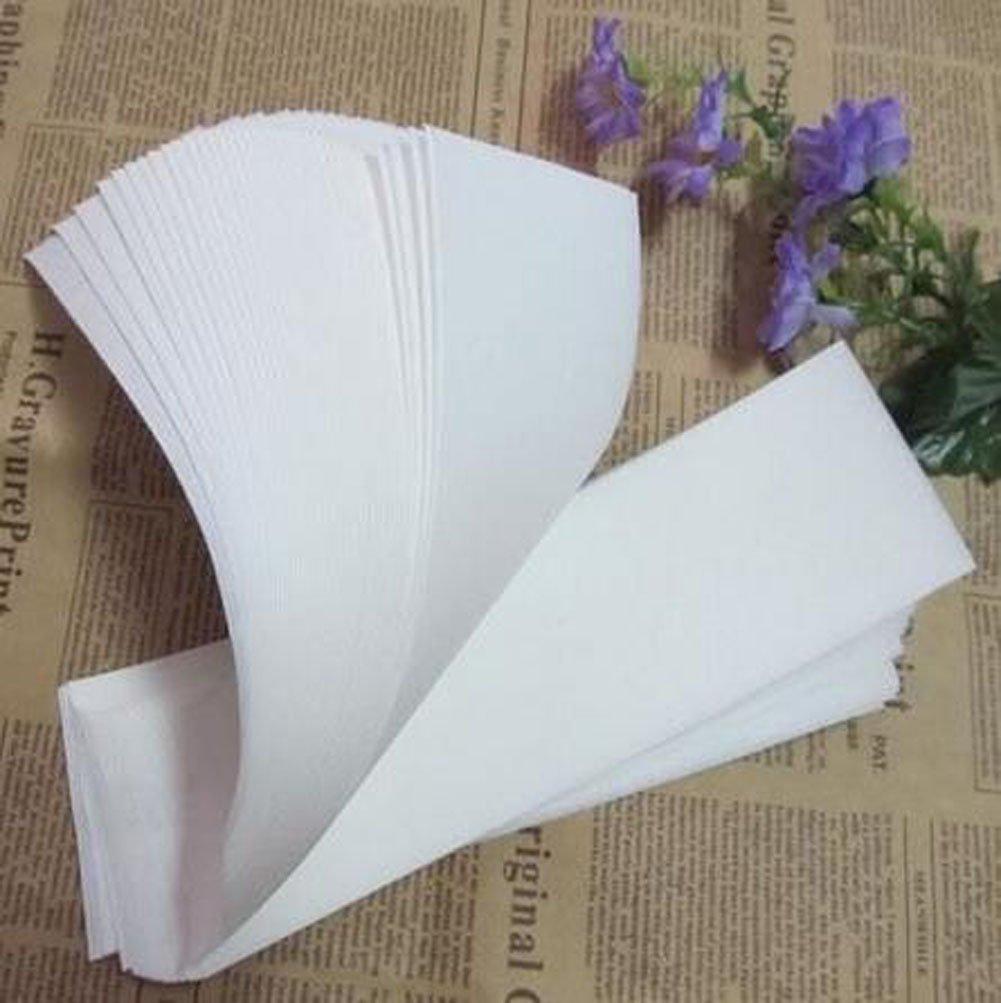 Suoirblss 100 PCS Wax Strips Hair Removal Waxing Strips Facial Body Epilating Strips Non Woven Wax Strip for Face Legs Underarms Body and Bikini for Home or Beauty Salon