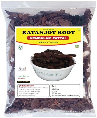 3V PRODUCTS 3V PRODUCTS Ratanjot Root 50gm - Alkanet Root - Alkanna Tinctoria For Cooking, Hair Fall, Hair Growth, Skin Burns