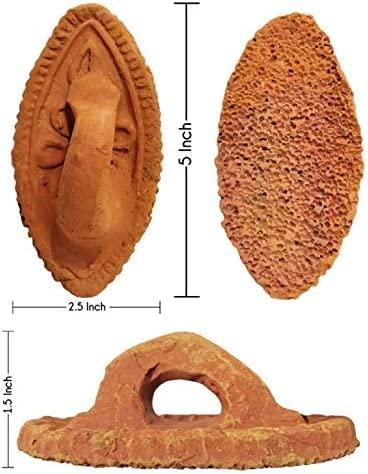 Clay Clash Natural Pumice Stone Foot Scrubber | Handmade Organic Clay | Eco-Friendly | Dead Skin Remover | Women Men Unisex | Pack of 4