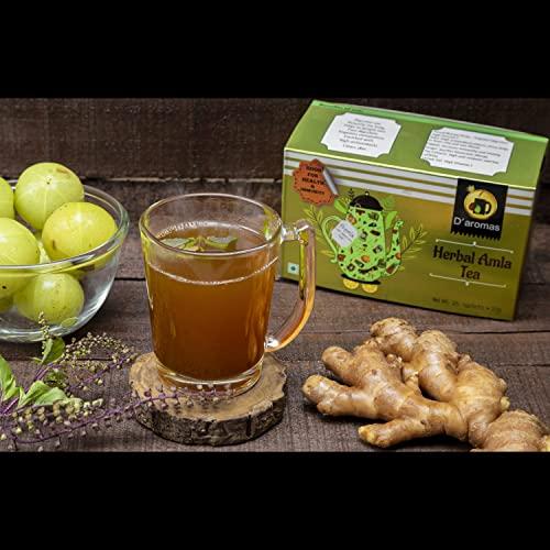 D'aromas D'aromas Herbal Amla Green Tea 250g, Instant Herbal Tea Powder, Ready to Drink Tea |for Immunity
