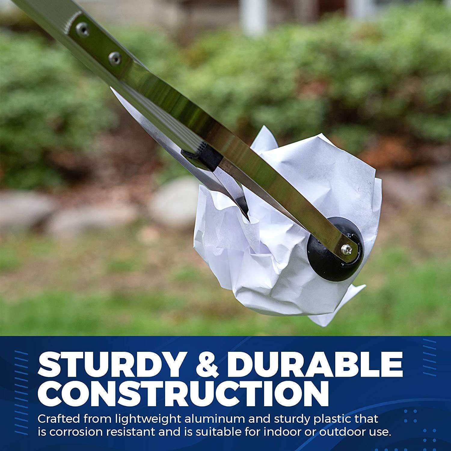 MEDca MEDca Reacher Grabber Tool - Gripping Device - Lightweight Durable Folding Claw Extends Arm Reach To 32 Inches Ideal Indoor And Outdoor Reaching Trash Grabber Picker Upper Tool