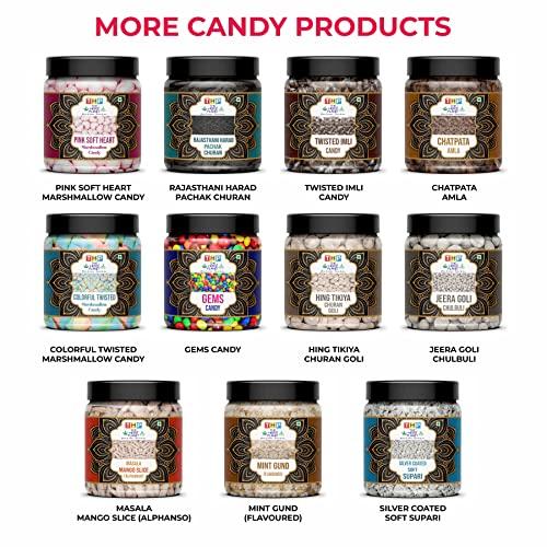 THE HERB PLANET THE HERB PLANETSilver Coated Supari 400 Grams Sweet Supari silver coated soft supari Digestive Mouth Freshener [Jar Pack]