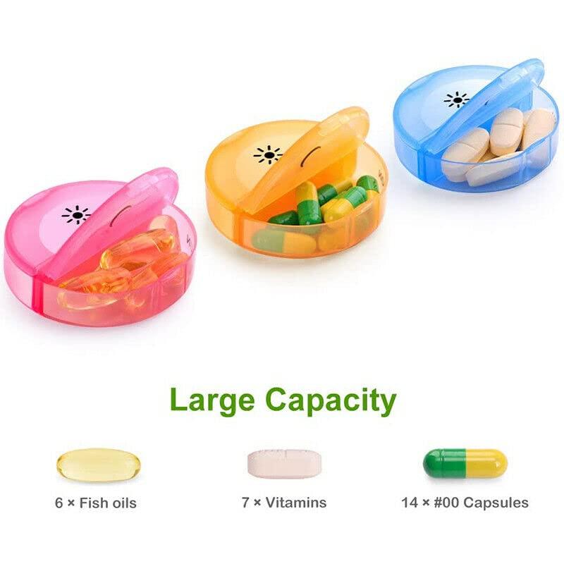 LISHONN LISHONN Portable Medicine Organizer Box Tablets Container Case Travel Pill Box For 07 days | Multicolor | 01 Pcs