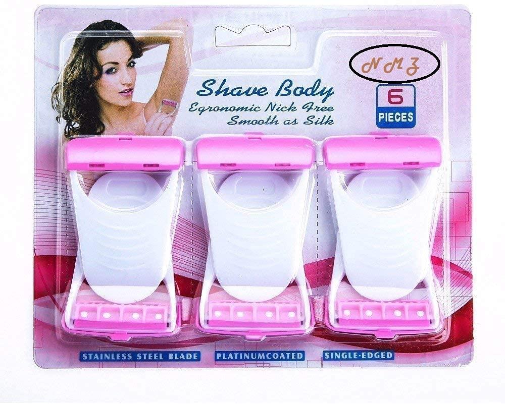 Kproxi Kproxi Women's Razor Blade Hair Removal Disposable Blades 6 Pc Safty Stainless Blade Wet Use Shaving Razor