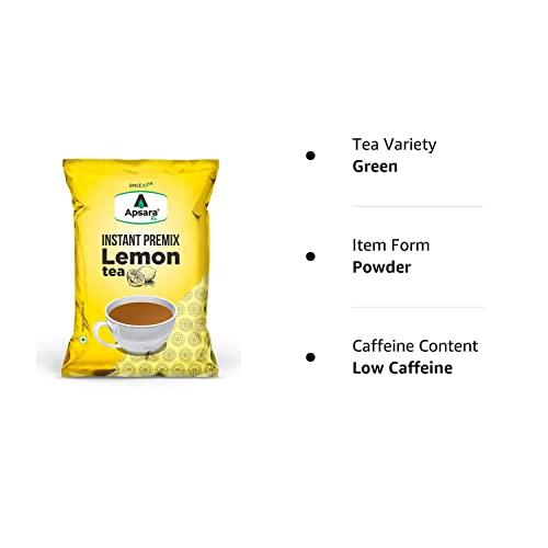 Apsara Tea Apsara Tea Instant Premix Lemon Ice Tea 1Kg | 2 In-1 Tea, Lemon Flavoured Iced Tea, And Hot Lemon Tea | Refreshing Summer Drink | Ready To Drink Ice And Hot Green Tea | Lemon Tea | Iced Tea