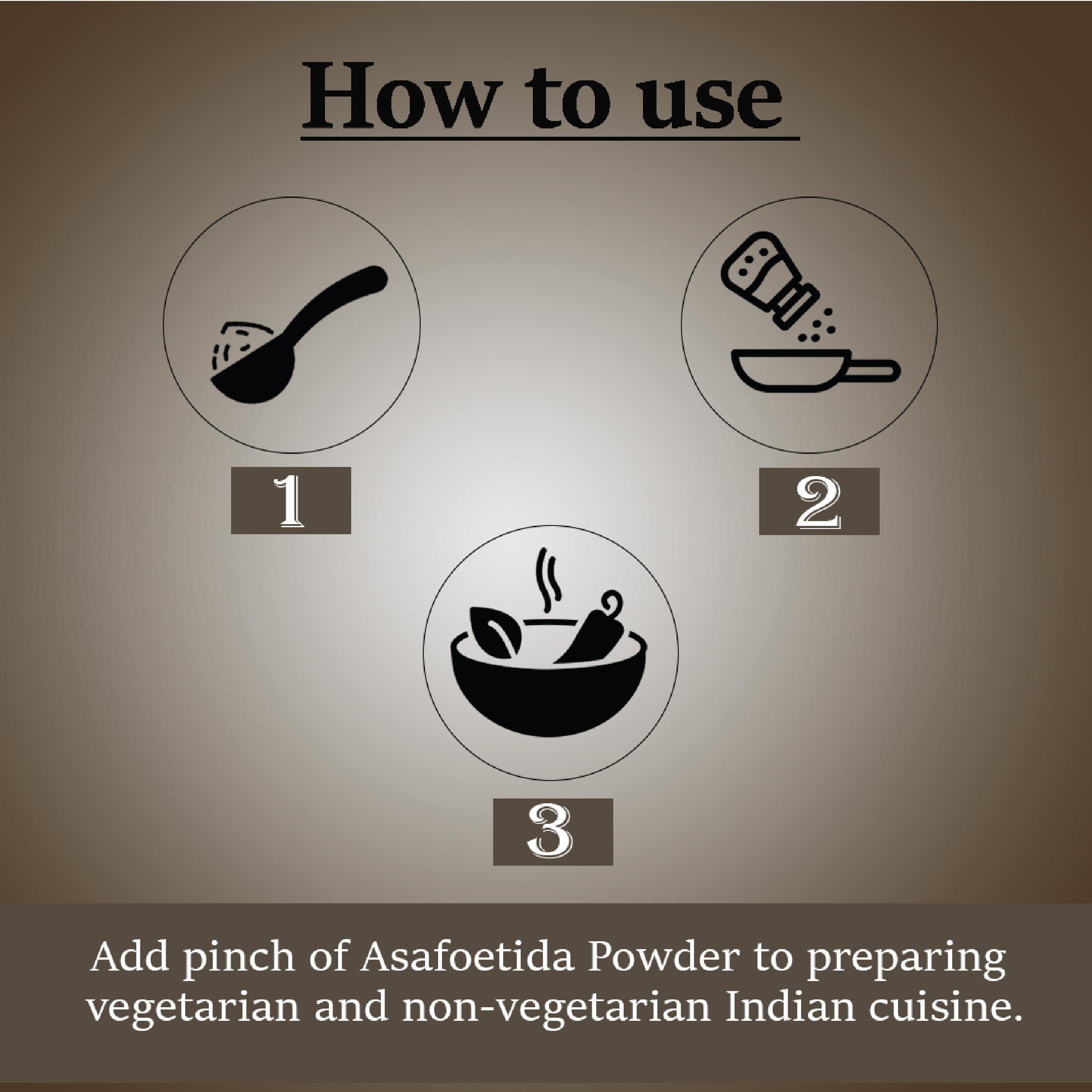 minature Asafoetida Powder (Hing)(Asafetida) by mi nature| Natural | 227g (08oz)(0.5lb) | Indian spice for cooking| From India.