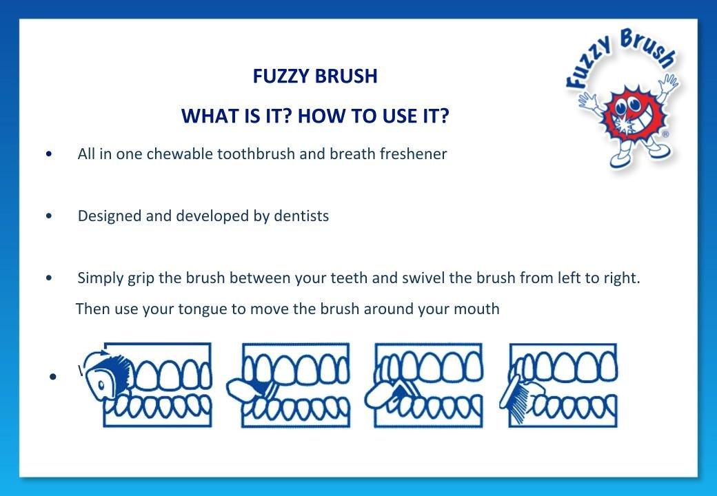Fuzzy Brush Fuzzy Brush Chew Able Toothbrush, 10 Ounce (Pack of 10)