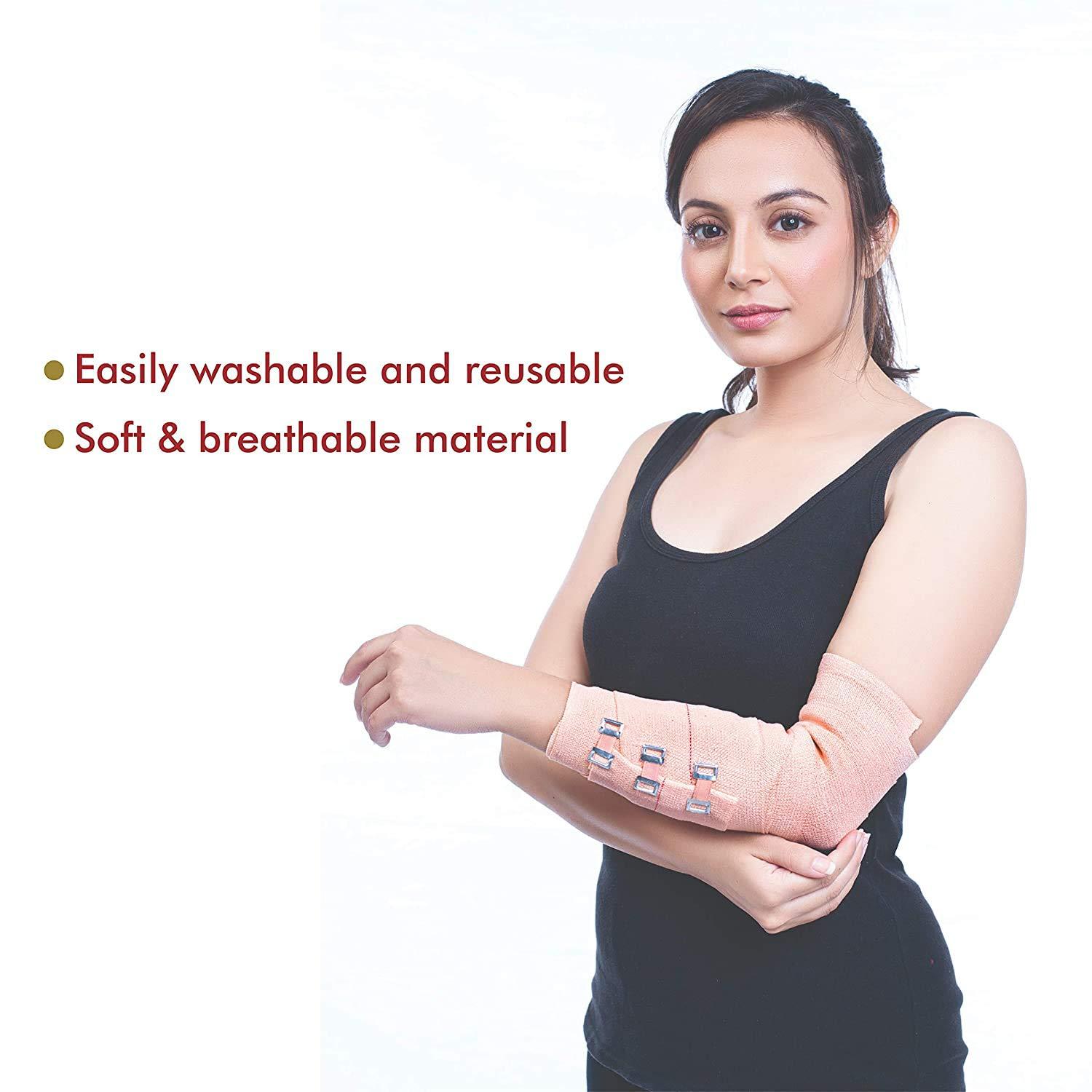 Comfort Comfort Premium Elastic Crepe Bandage - Roll Sports Wrist Wrap Straps, Elastic Compression (Pack of 2 (4m x 6cm)) (8cm)