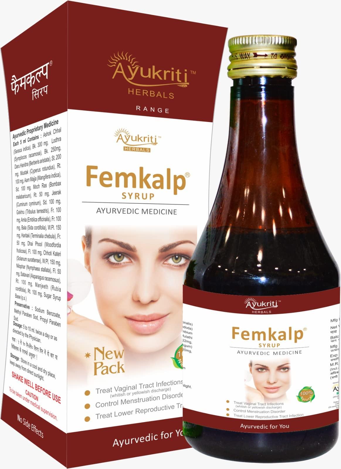 Ayukriti Herbals Ayukriti Herbals Femkalp Syrup Ayurvedic Syrup for Women 200 ml/Ayurvedic Tonic For Women
