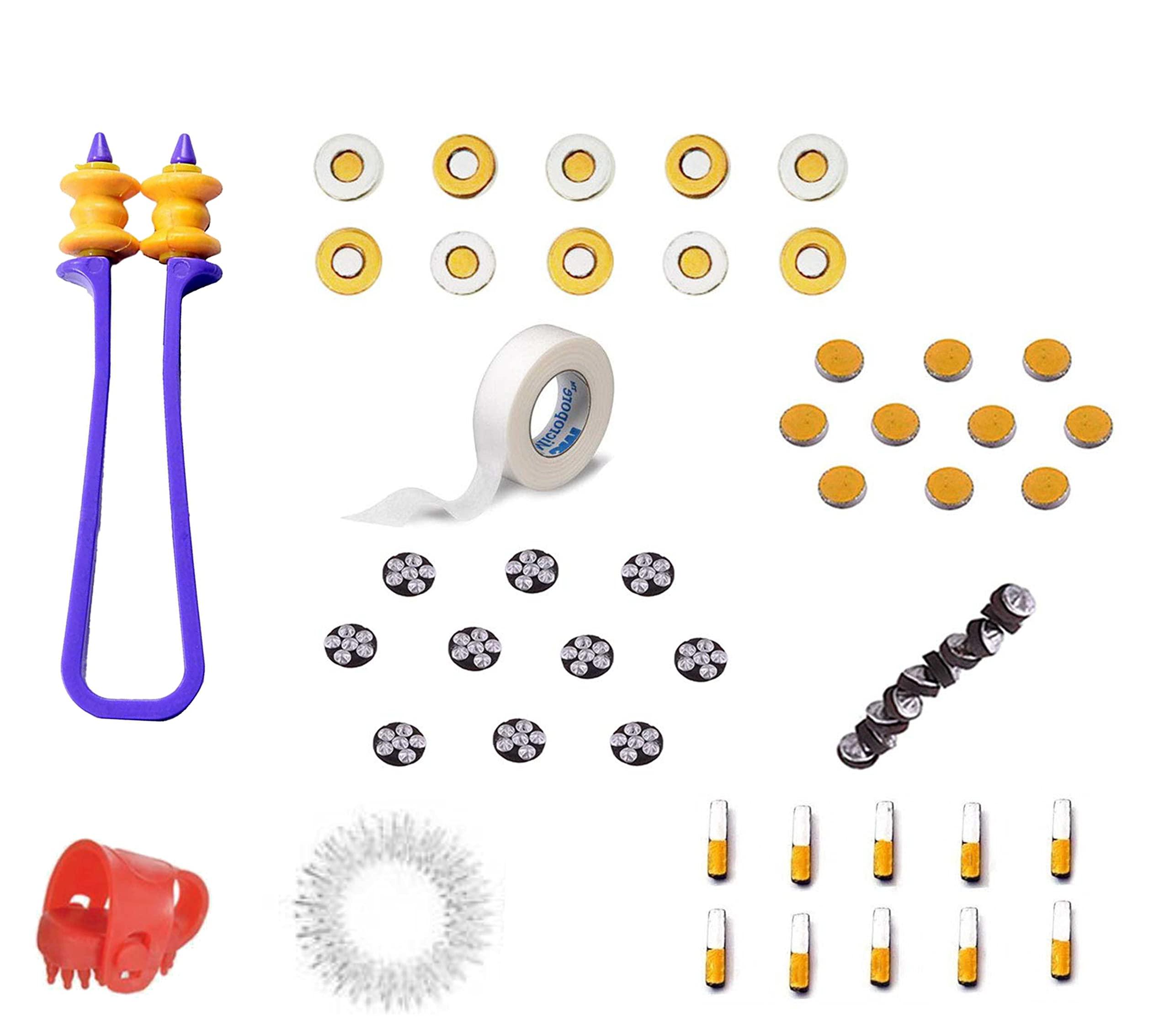 NETCLUB NETCLUB Acupressure Magnetic Therapy Tools Combo of Byol, Chakara, Five Star, Bar & Star Magnets thumb pad, finger massager, sujok ring massager