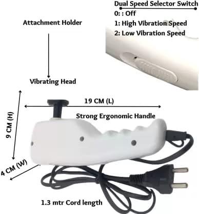 Monarch bizcom impex Monarch bizcom impex Electric Full Body Magnetic Massager Includes 17 Versatile Attachments For Comprehensive Pain Relief And Muscle Relaxation, Ideal For Back, Neck, And Body Care