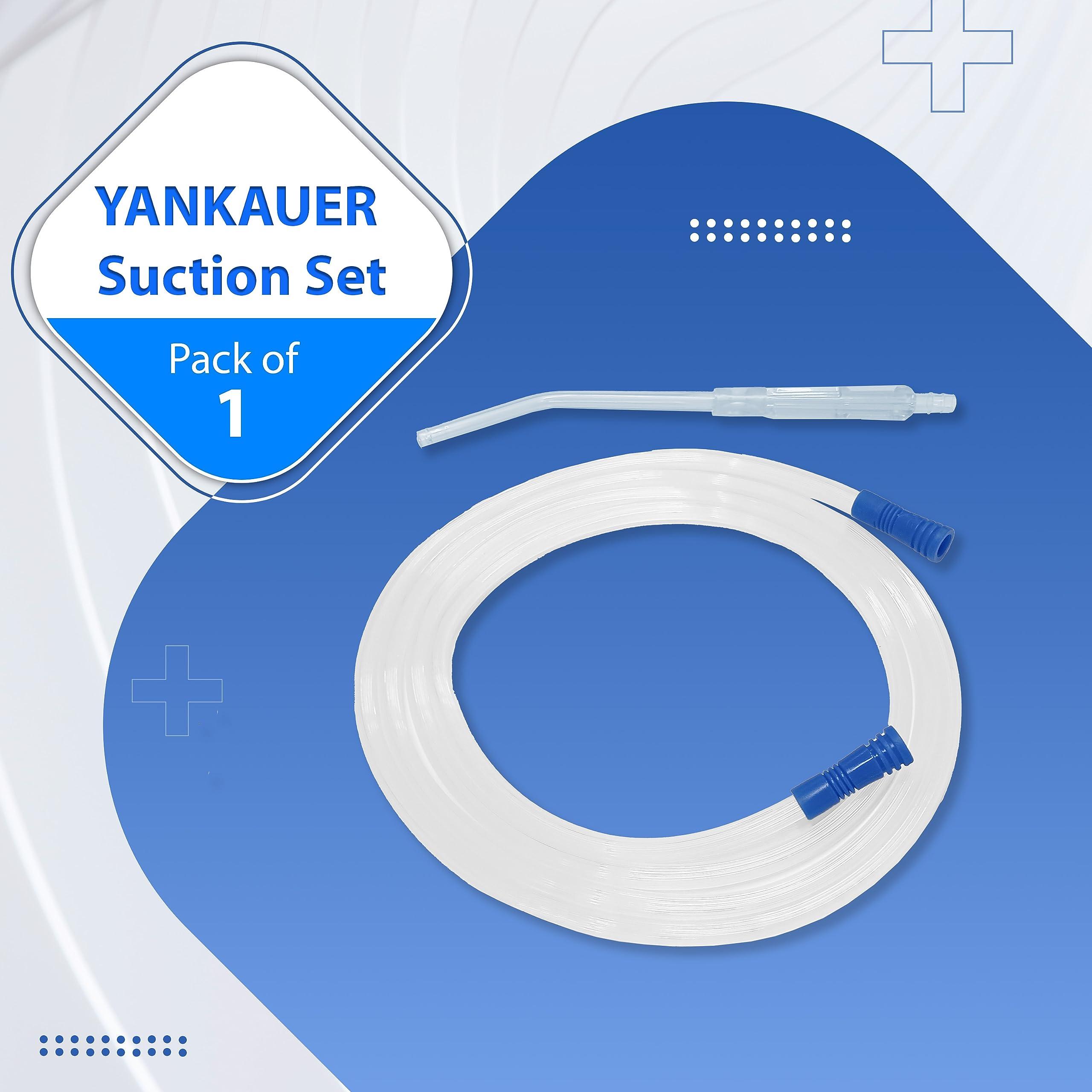 OTICA Otica Yankauer Suction Set | 2.5M Long Suction Tube with Yankauer Handle | Sterile - EO (Yankauer Handle Standard Tip., 1)