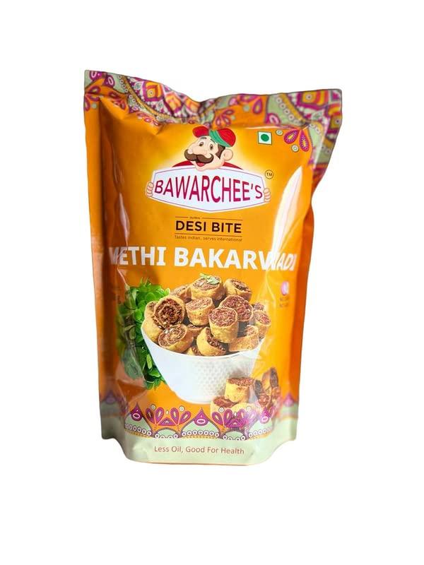 Bawarchee's Bawarchee's Famous Bakarwadi, Mix Flavour, Authentic Taste, Plain and Methi Flavour (Pack of 2 - 400 gms)_101
