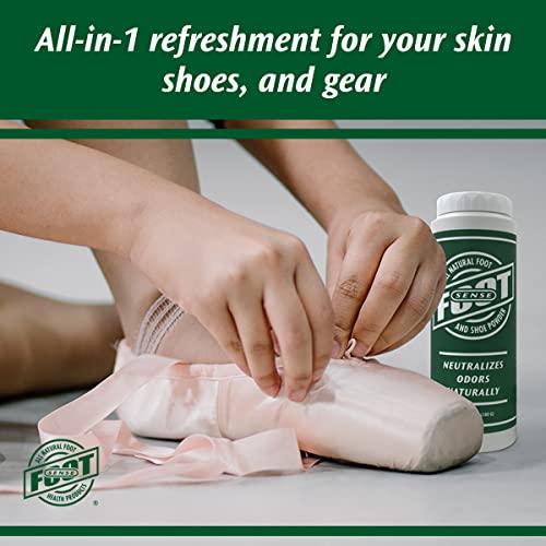 Foot Sense FOOT SENSE All Natural Smelly Foot & Shoe Powder - Foot Odor Eliminator lasts up to 6 months. Safely kills bacteria. Natural formula for smelly shoes and stinky feet. (1 Pack 50G)